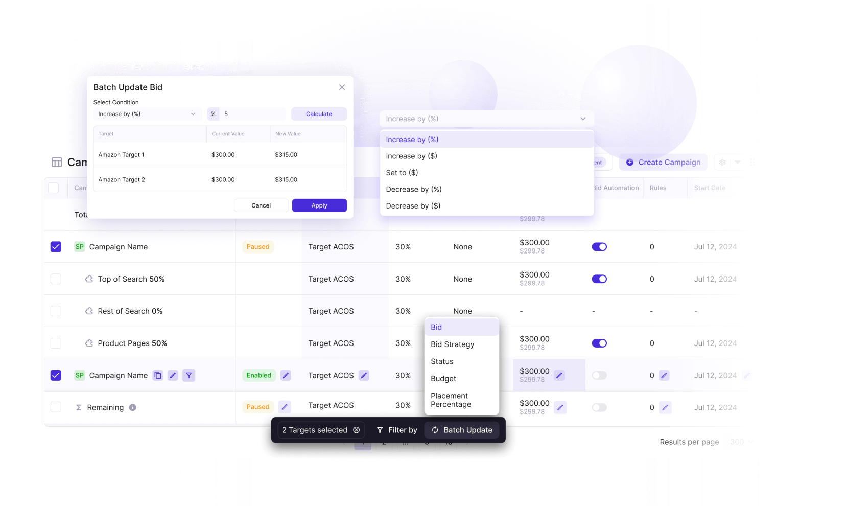 Bulk Actions
